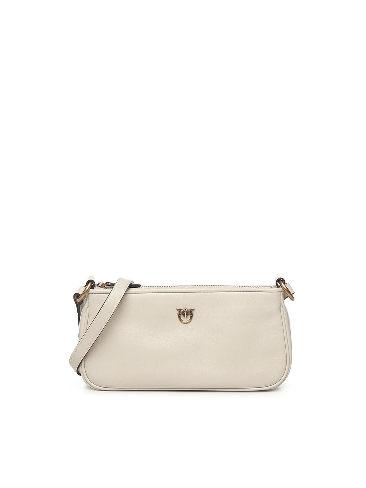 Borsa a tracolla Mini Half Moon Horizontal in pelle