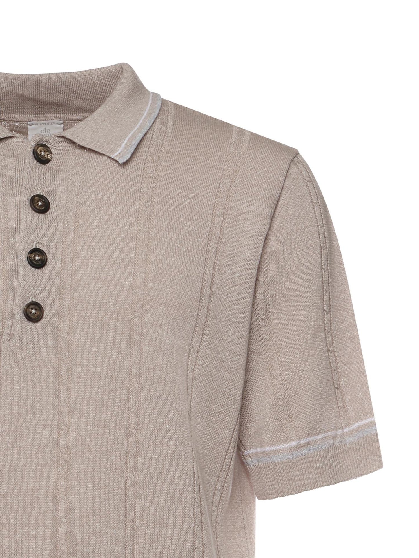 Polo in lino e cotone