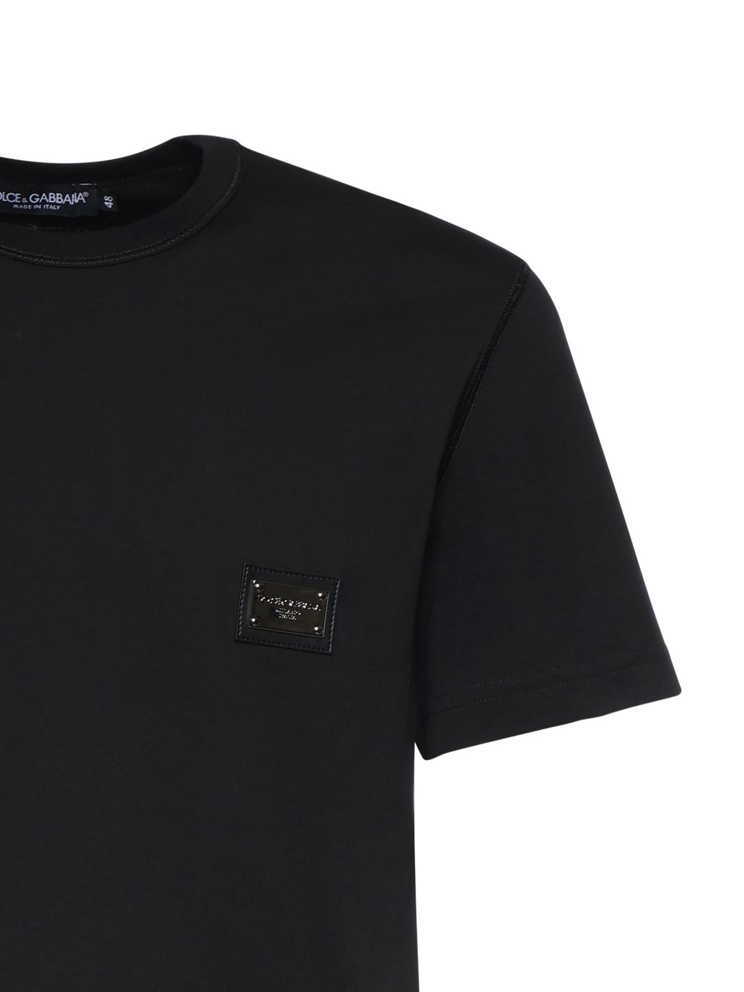 T-shirt in jersey di cotone con logo