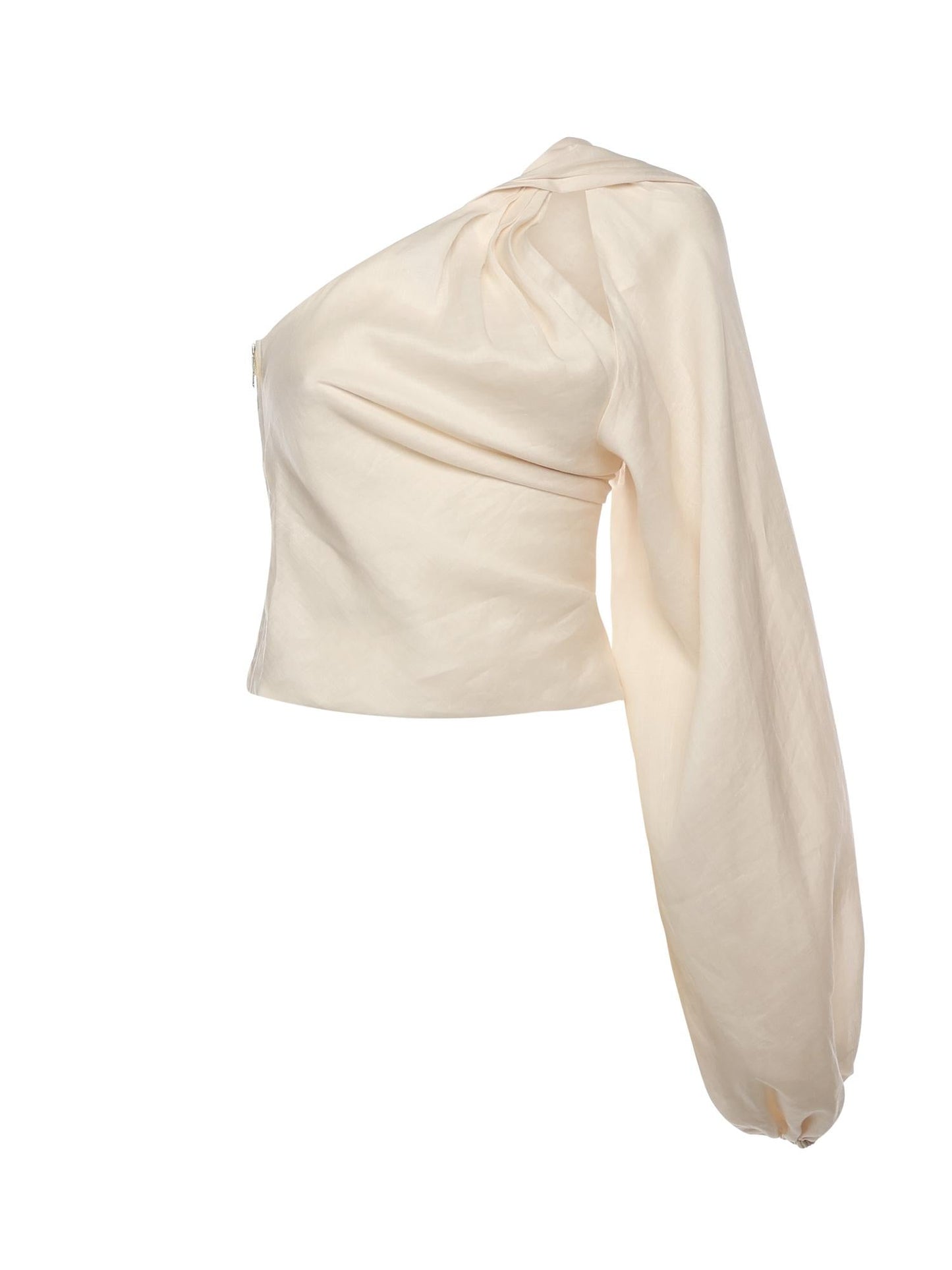 Top con maniche drappeggiate