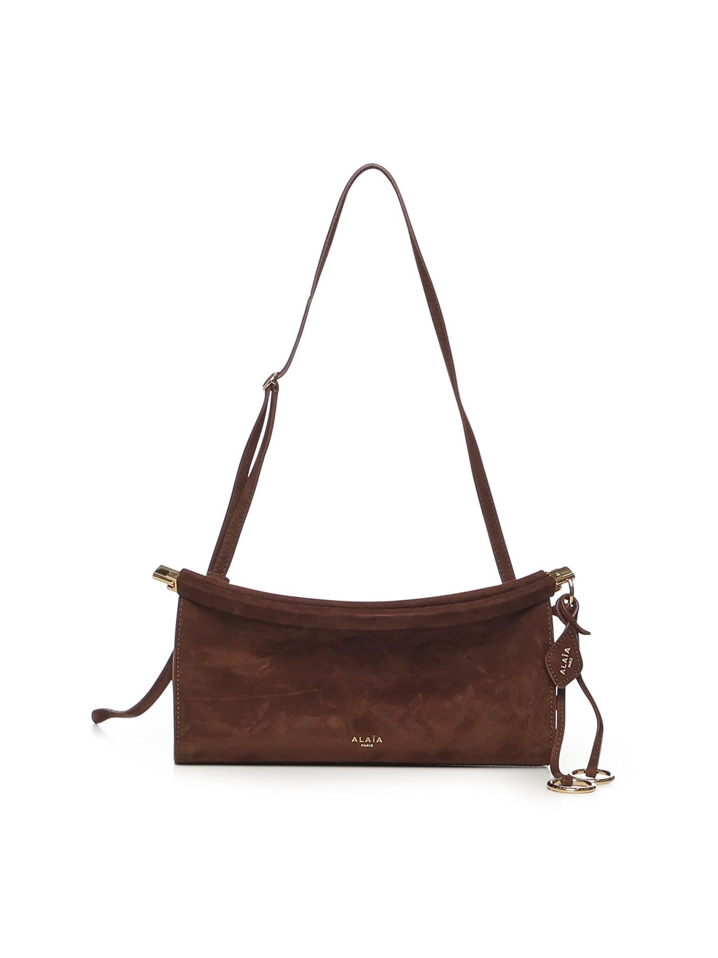 Borsa Le Click East West piccola in pelle scamosciata