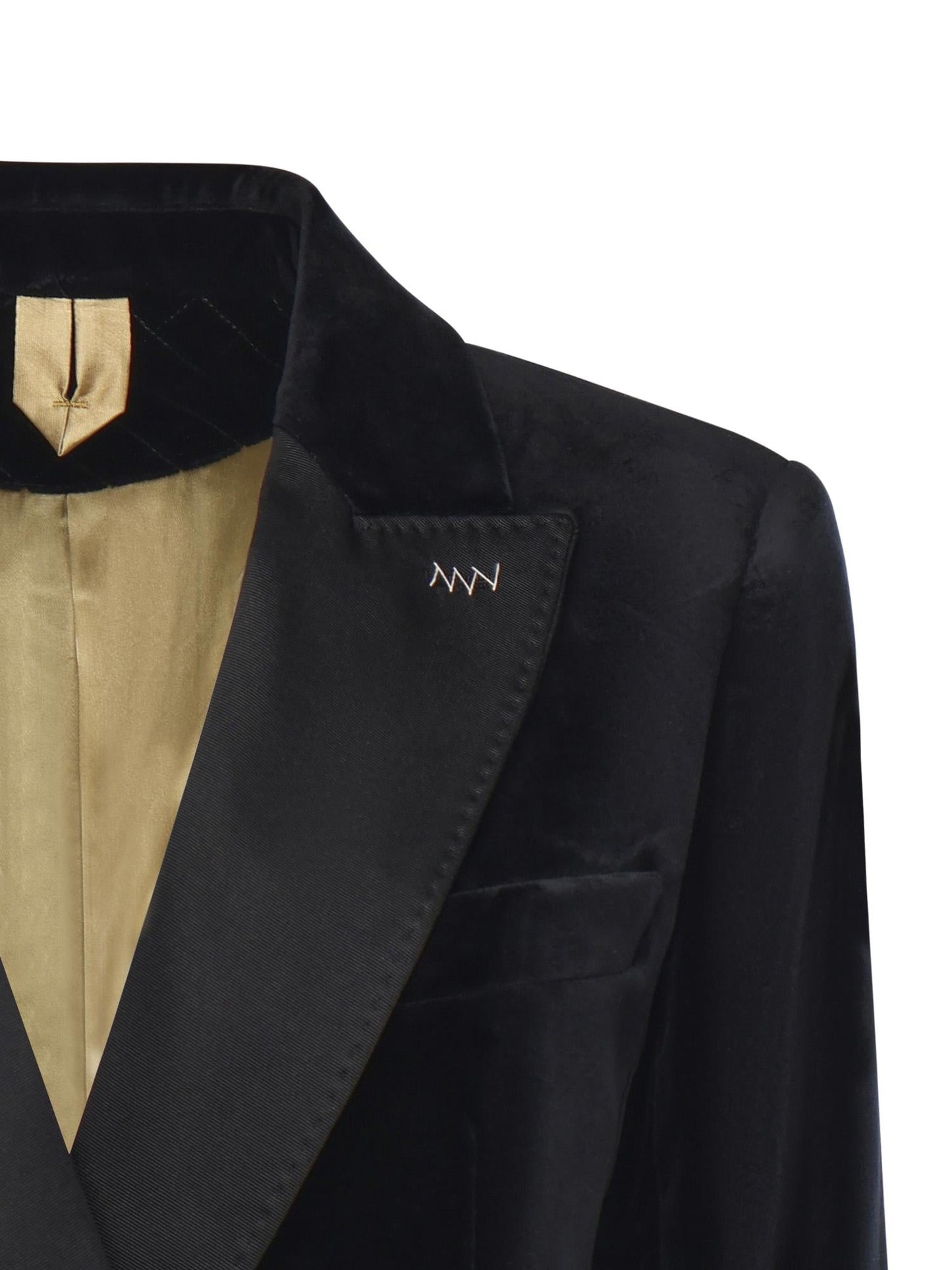 Blazer doppiopetto in velluto di cotone