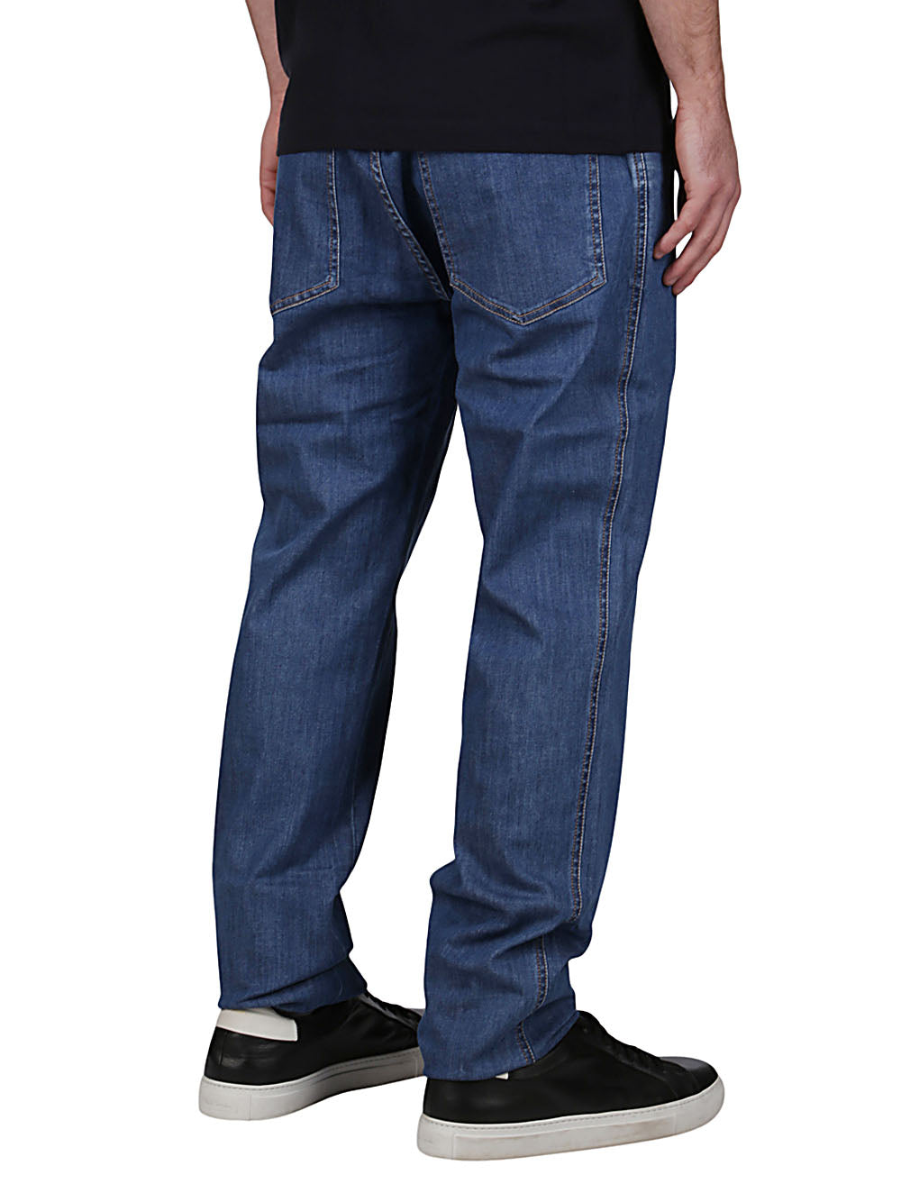BLUE STRETCH COTTON JEANS