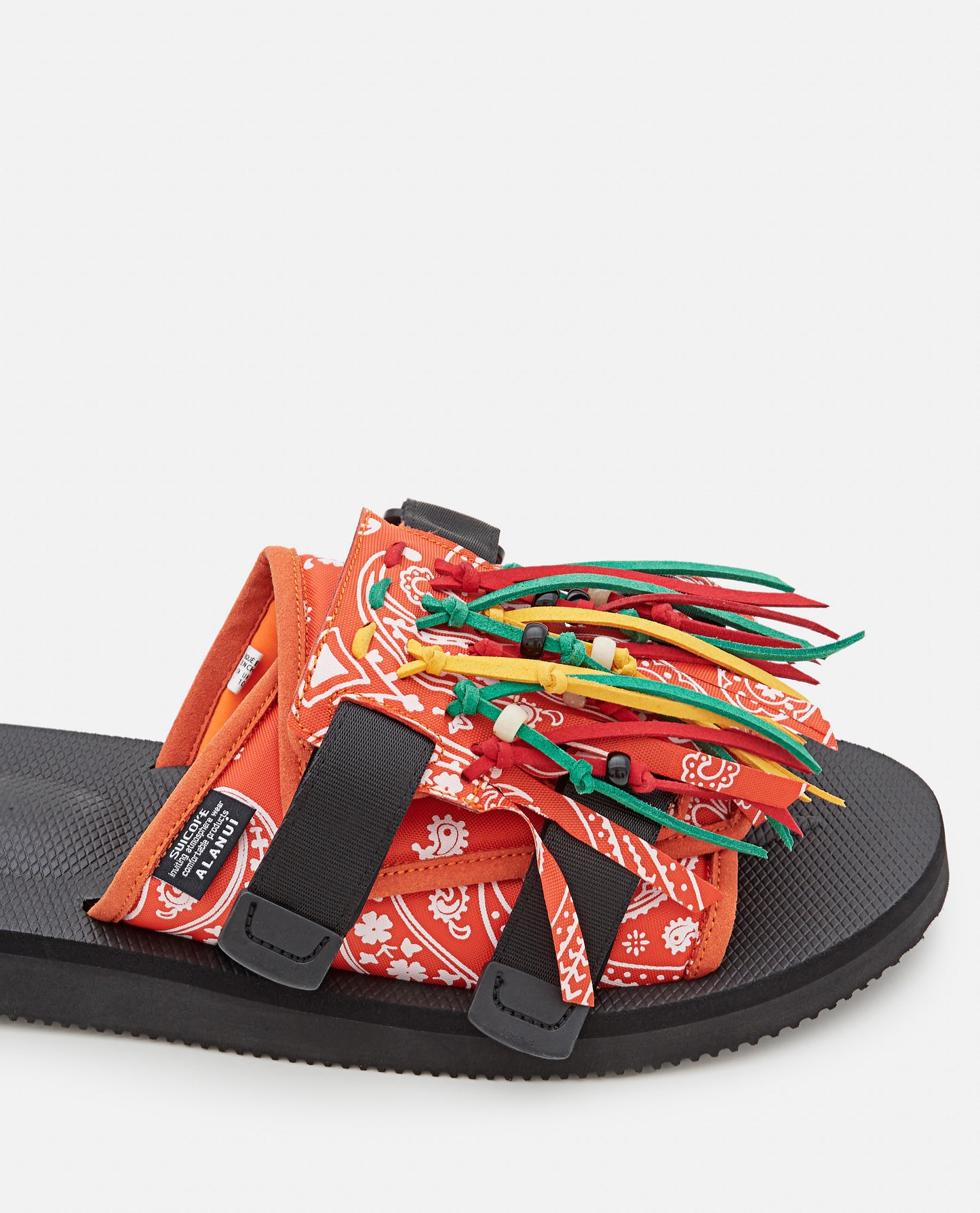 SUICOKE X ALANUI MOTO FRINGED SLIDES