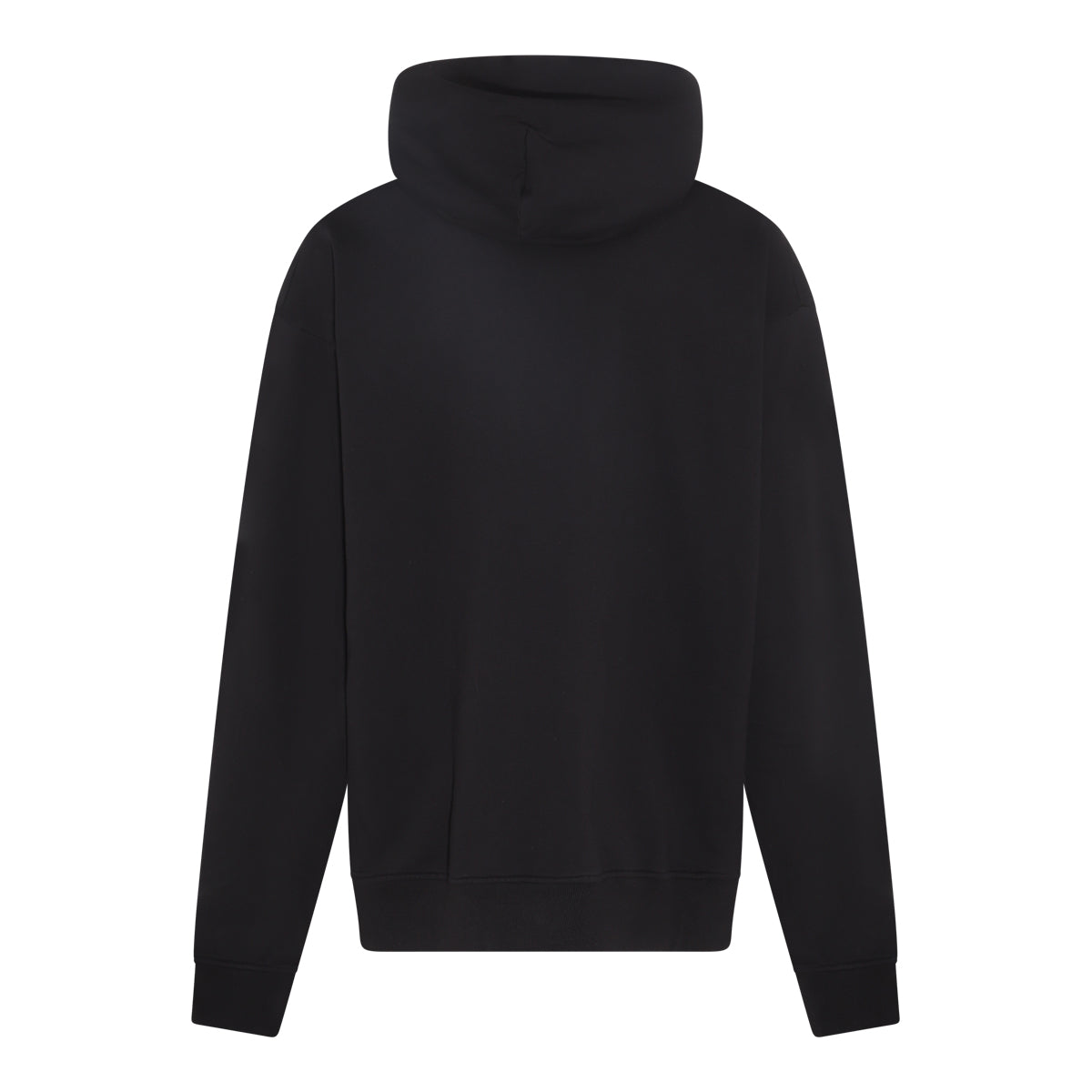 BLACK AND RED COTTON BLEND SWEATSHIRT