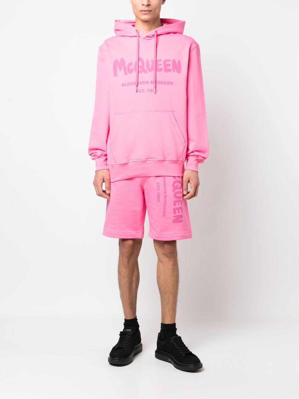 PINK COTTON TRACK PANTS