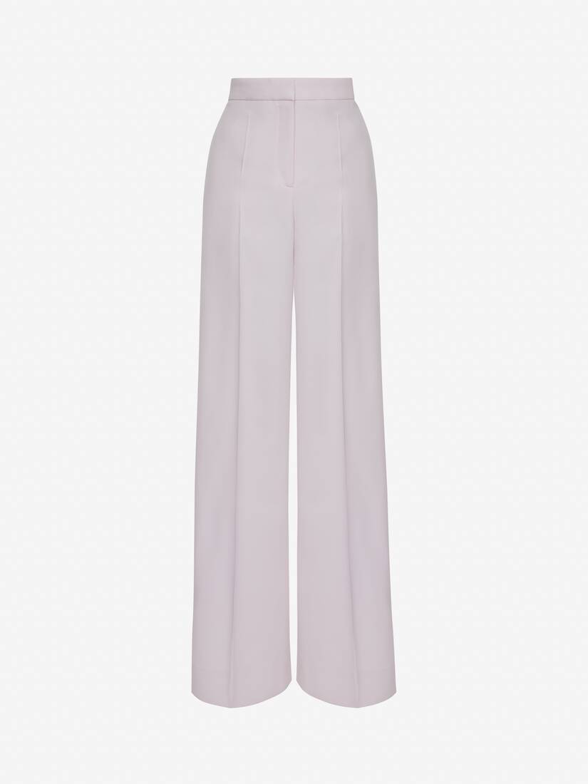 WIDE LEG WOOL SARTORIAL TROUSERS