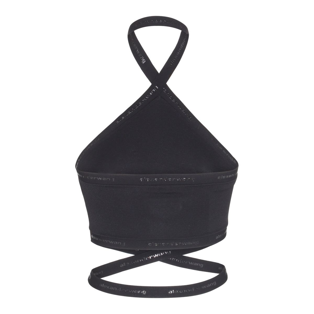 BLACK VISCOSE STRETCH TOP