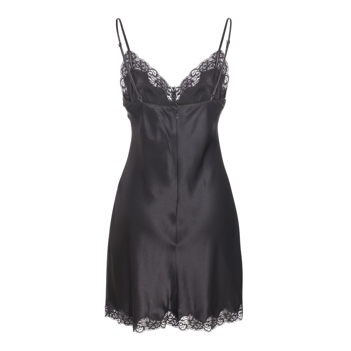 BLACK SILK DRESS