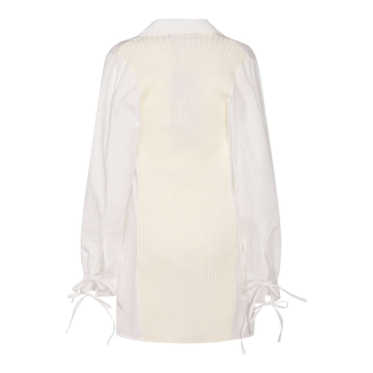 IVORY COTTON BLEND DRESS