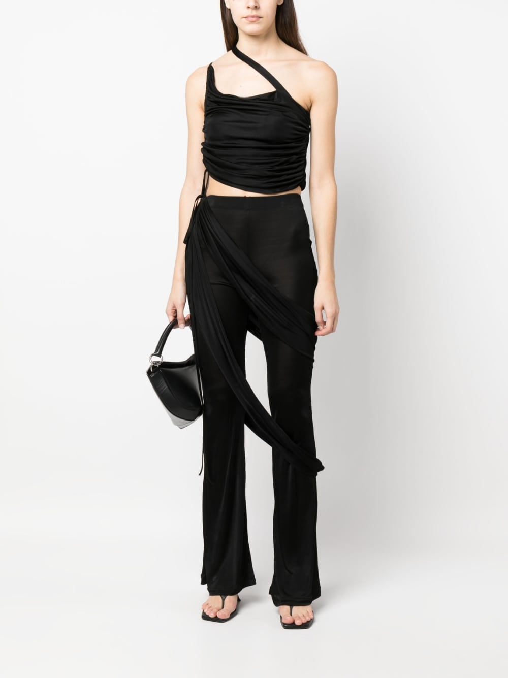 BLACK VISCOSE TOP