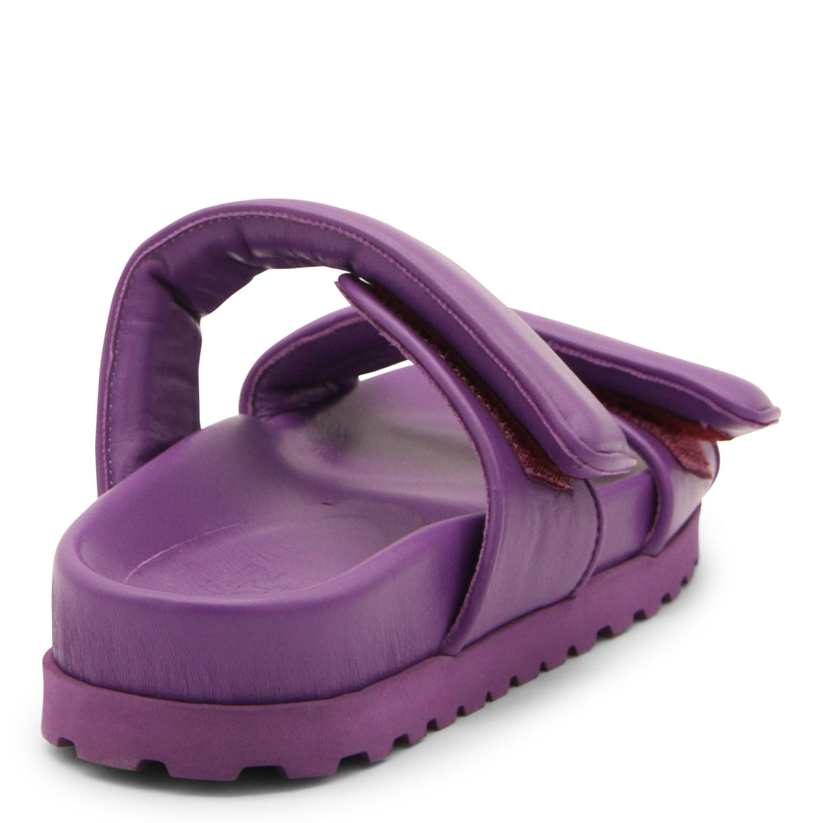 PURPLE LEATHER SANDALS