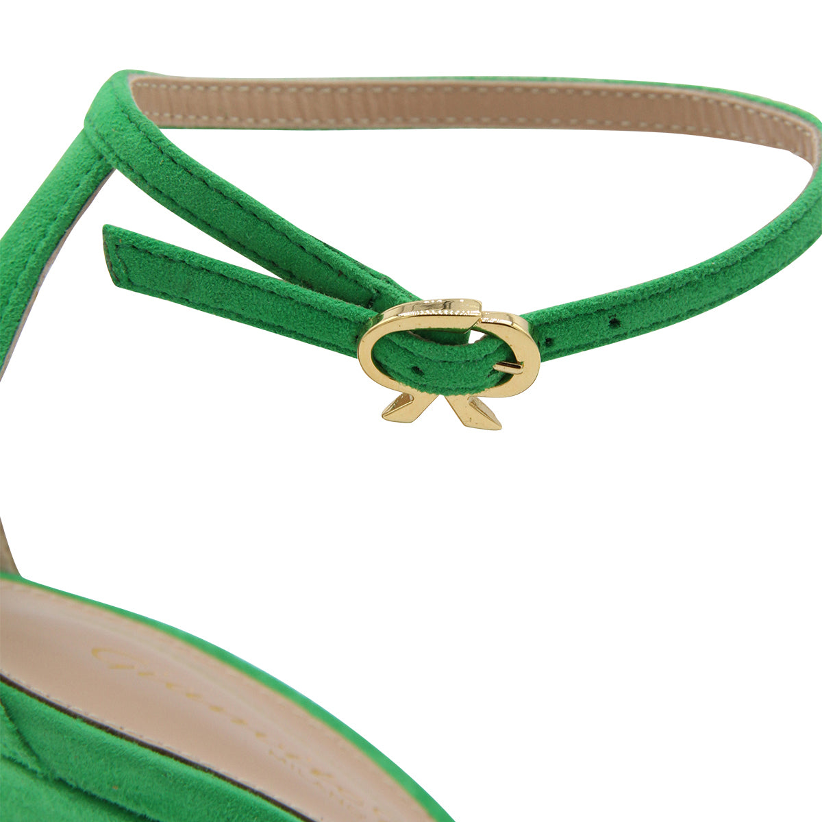 GREEN SUEDE HOLLY PUMPS