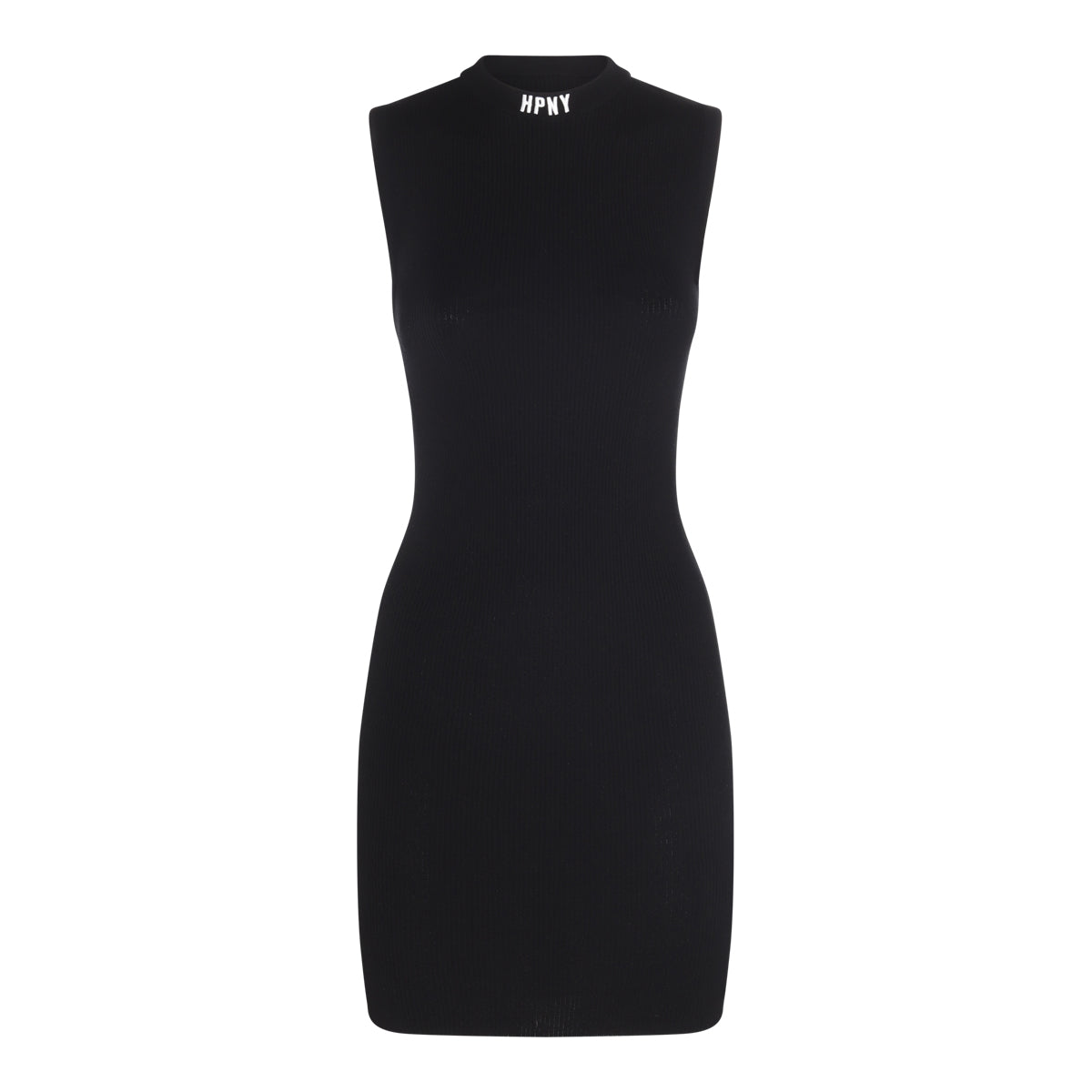 BLACK AND WHITE VISCOSE BLEND DRESS