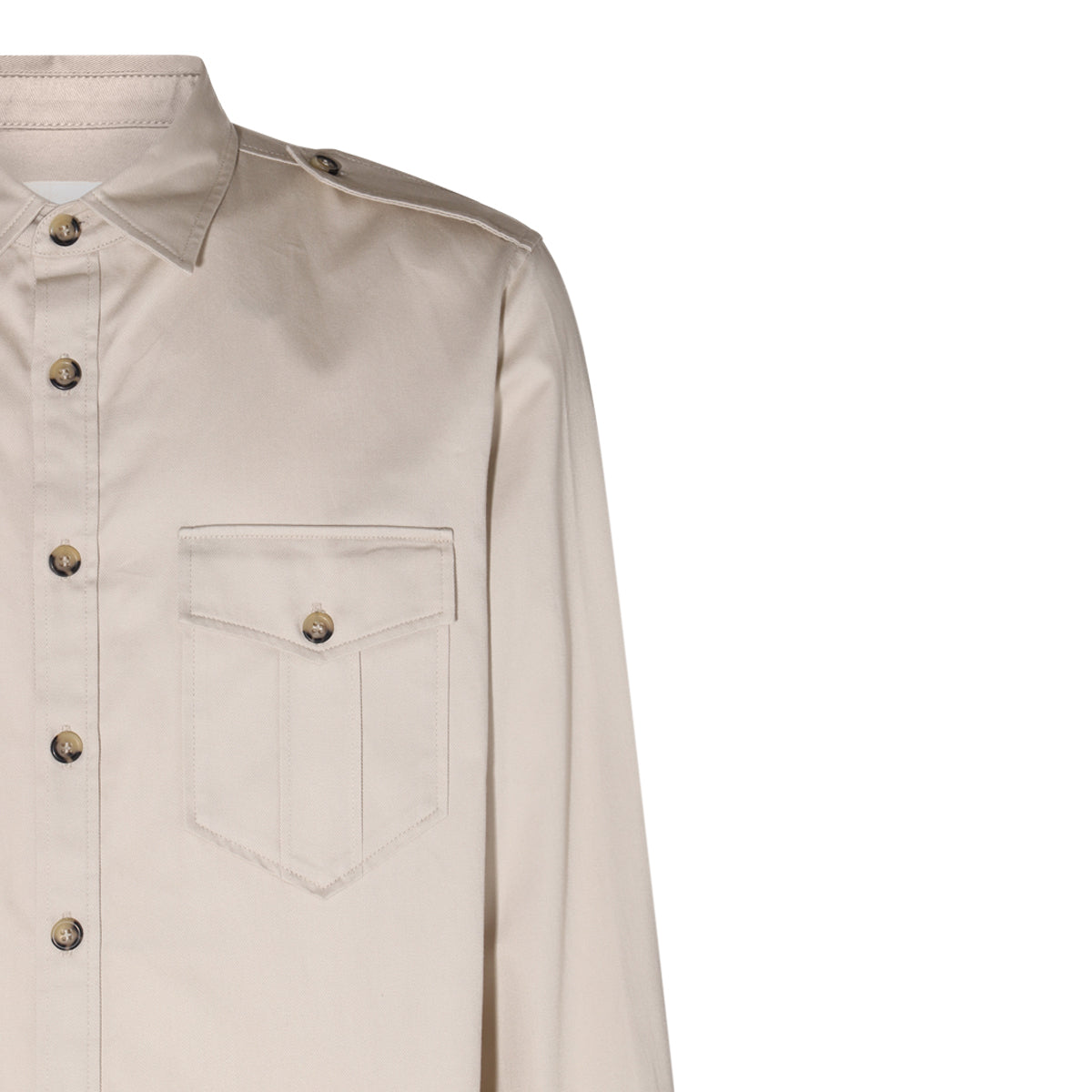 ECRU COTTON SHIRT
