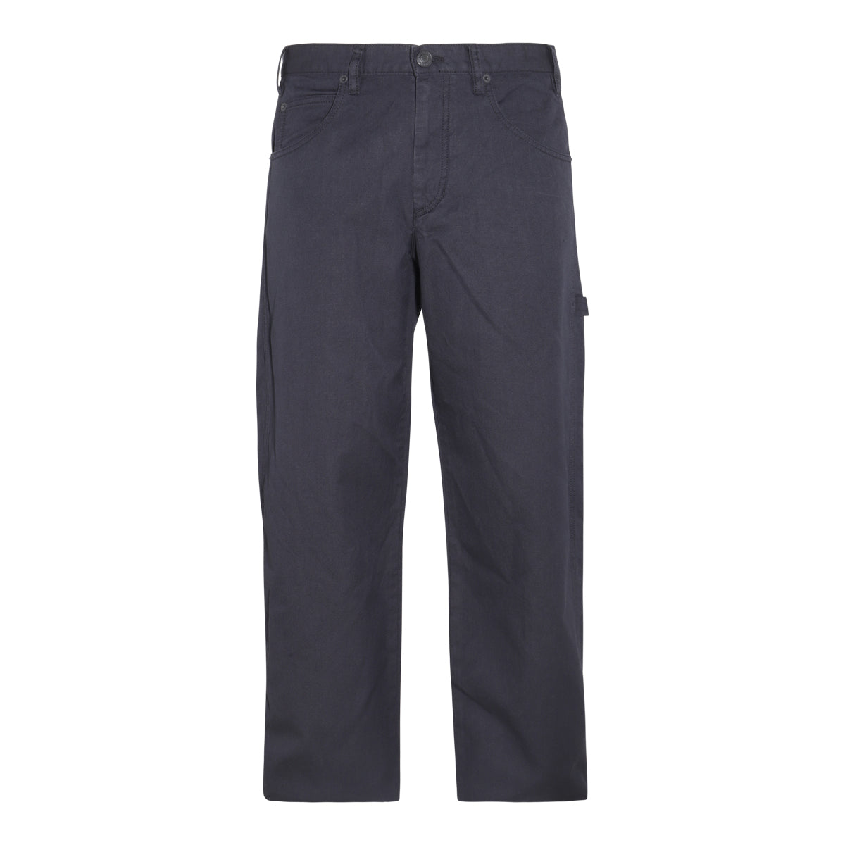FADED BLACK COTTON CARGO PANTS