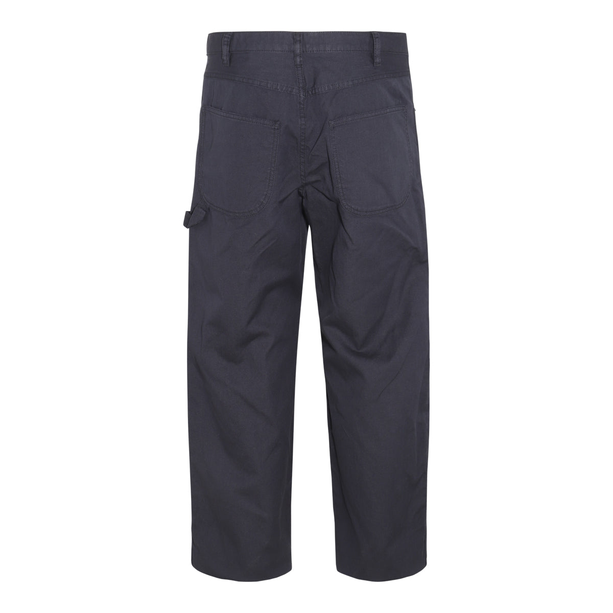 FADED BLACK COTTON CARGO PANTS