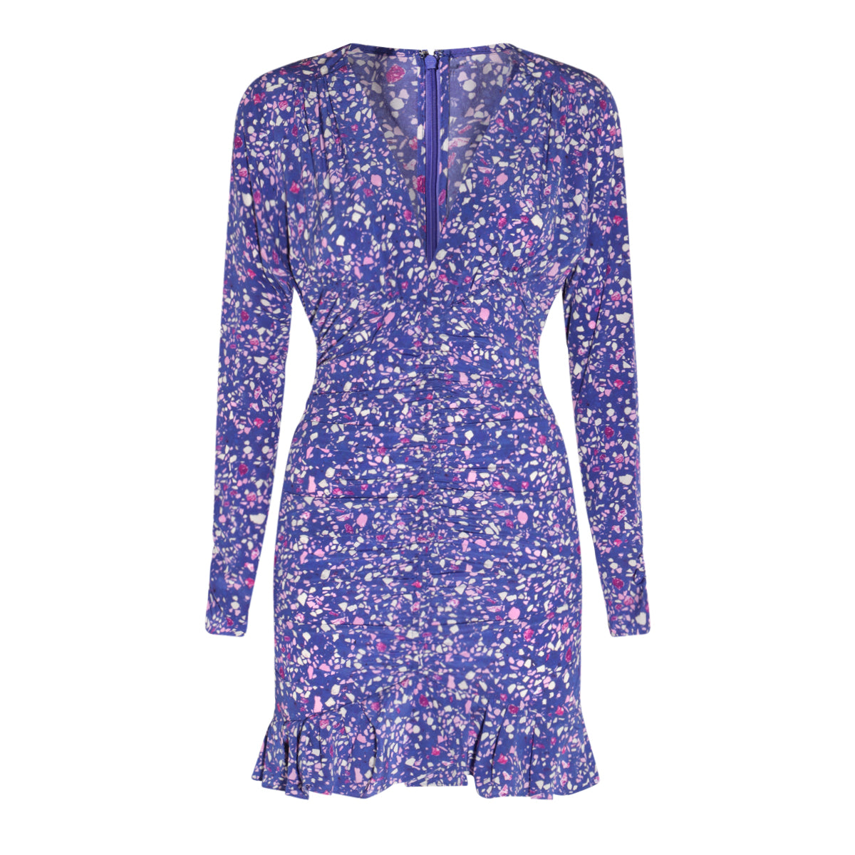 BLUE SILK LARA DRESS