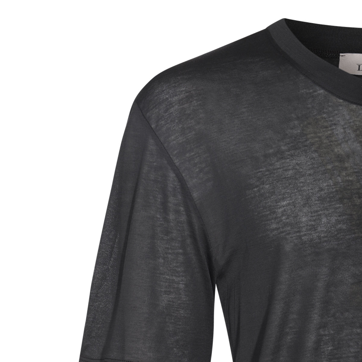 BLACK COTTON T-SHIRT