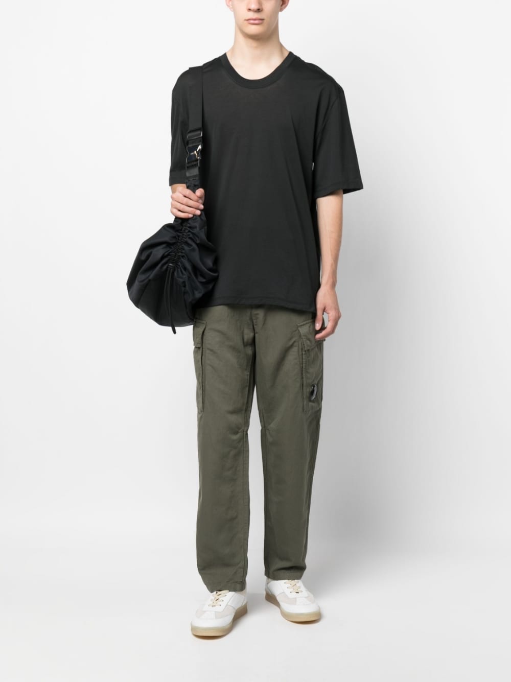 BLACK COTTON T-SHIRT