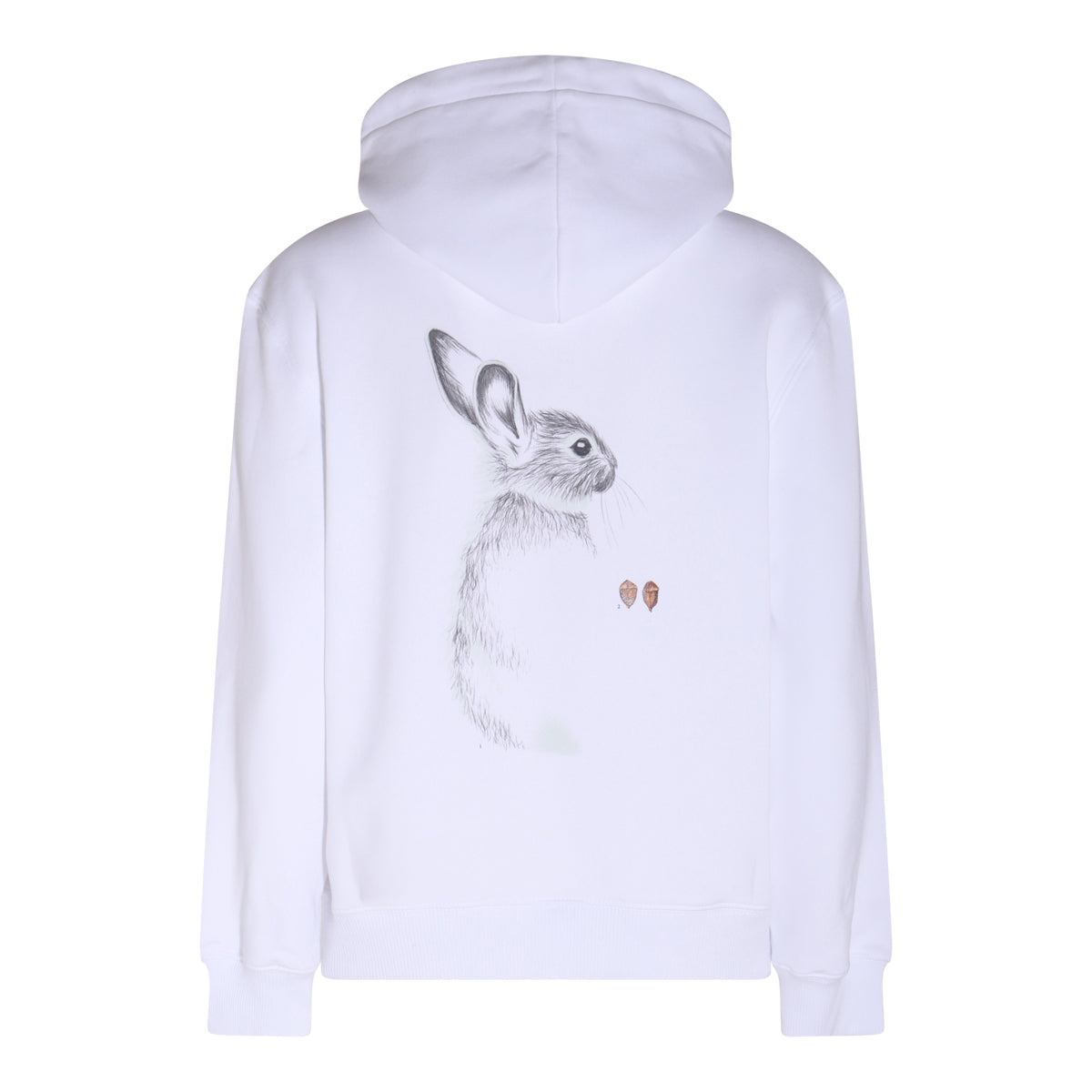 WHITE COTTON RABBIT SWEATSHIRT