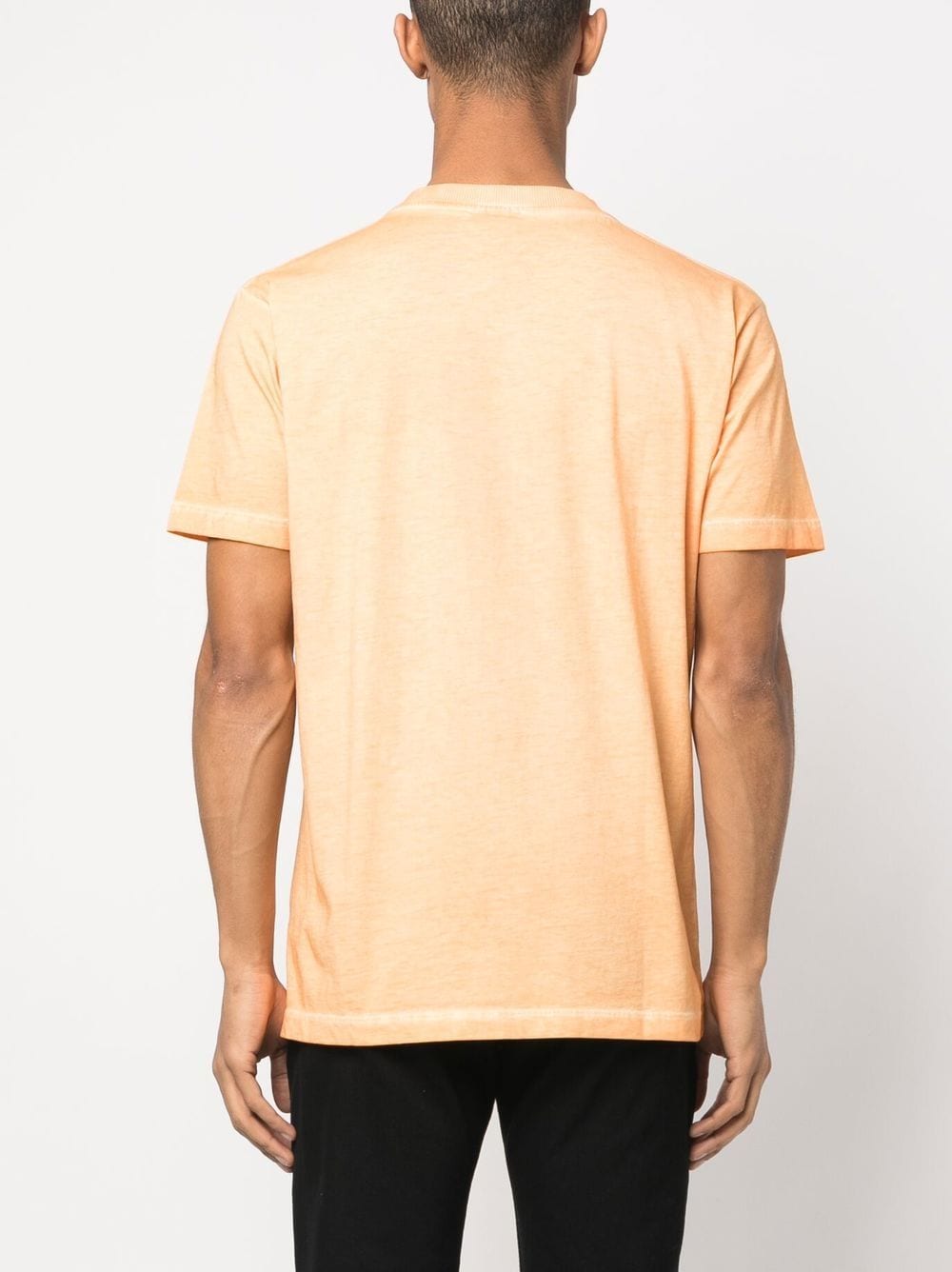 ORANGE COTTON SUNSET CROSS T-SHIRT