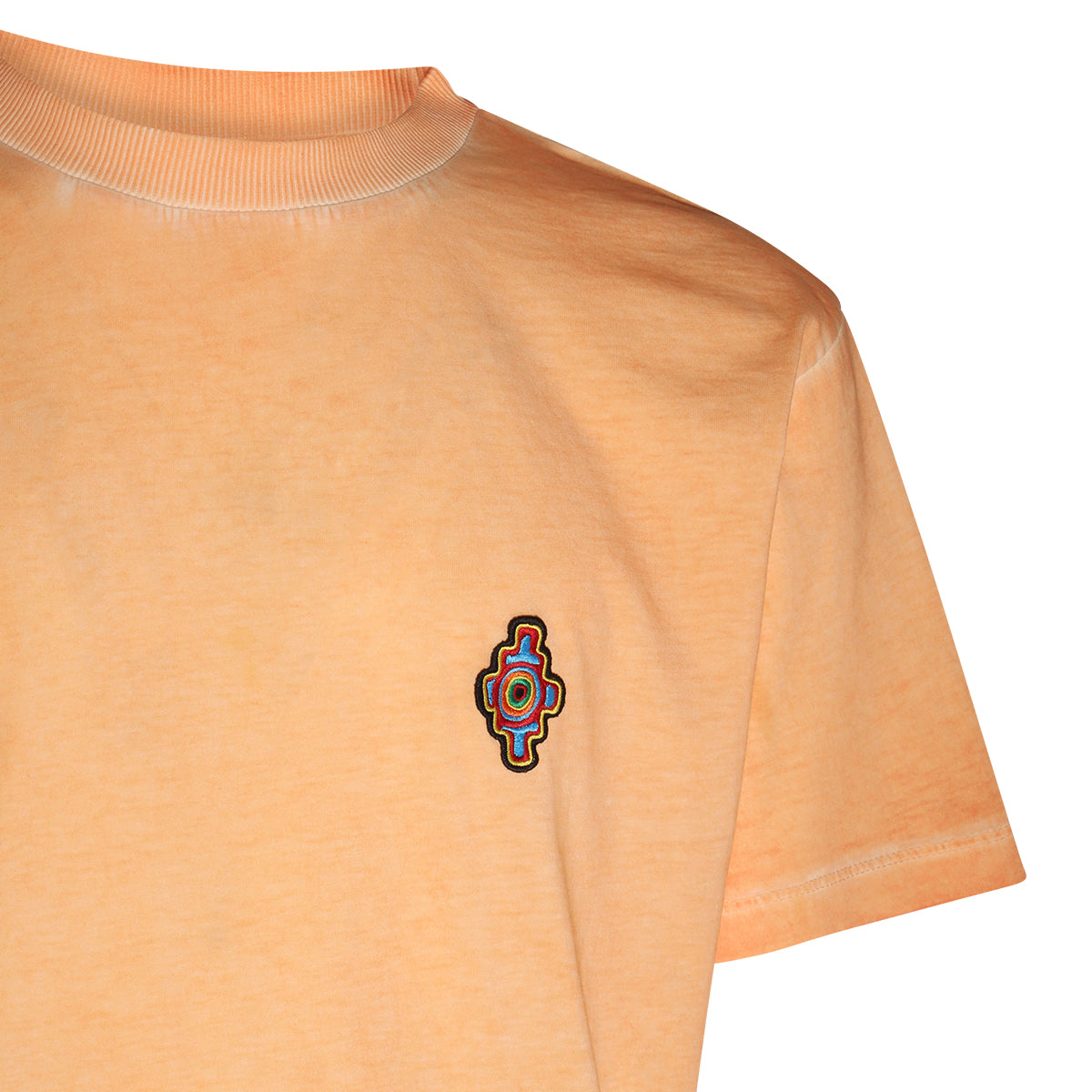ORANGE COTTON SUNSET CROSS T-SHIRT