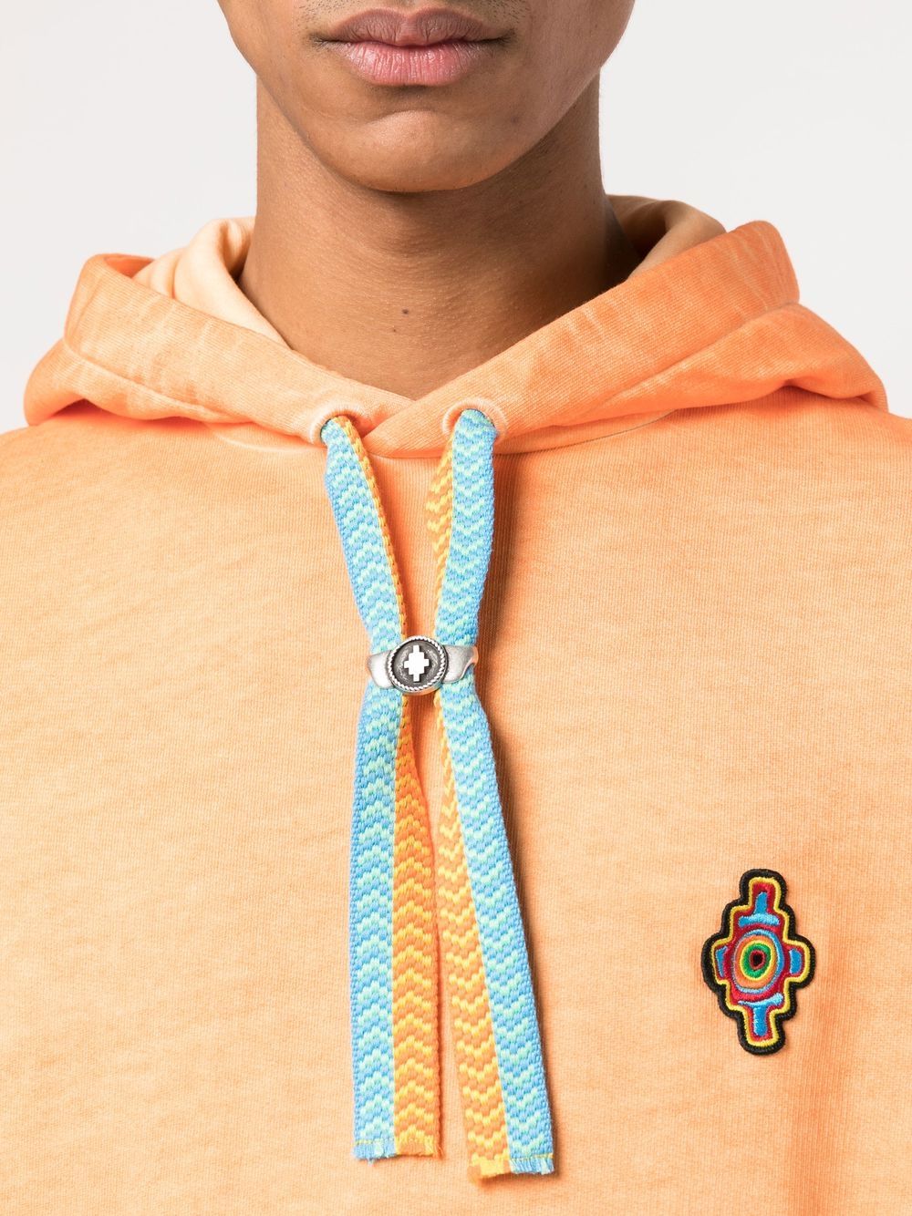 ORANGE COTTON SUNSET CROSS SWEATSHIRT