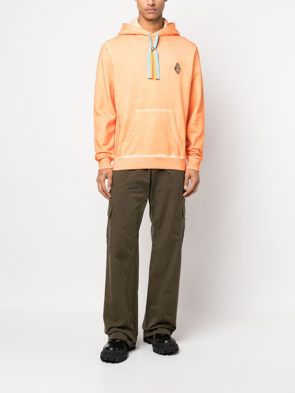 ORANGE COTTON SUNSET CROSS SWEATSHIRT