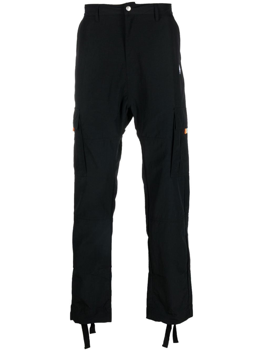 BLACK CARGO TROUSERS
