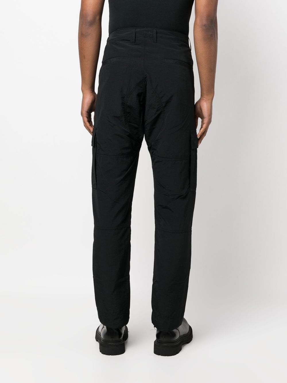 BLACK CARGO TROUSERS