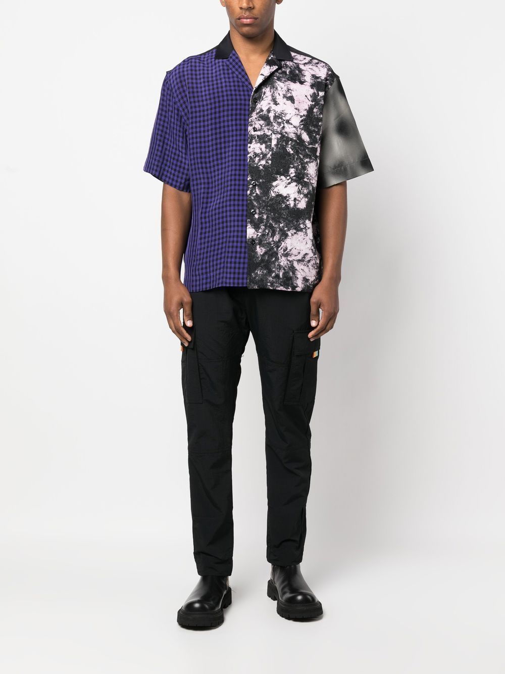 BLACK CARGO TROUSERS