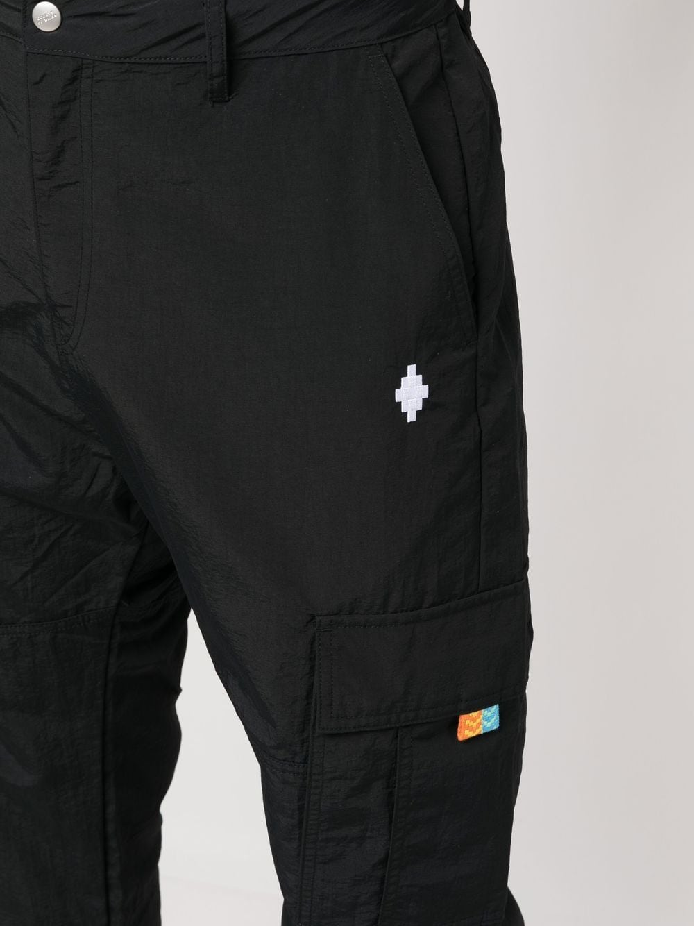 BLACK CARGO TROUSERS