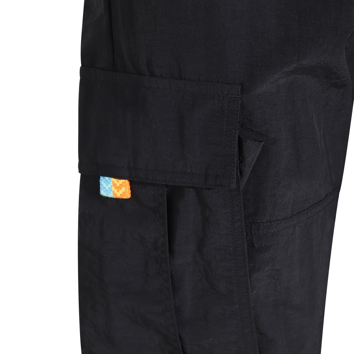 BLACK CARGO TROUSERS