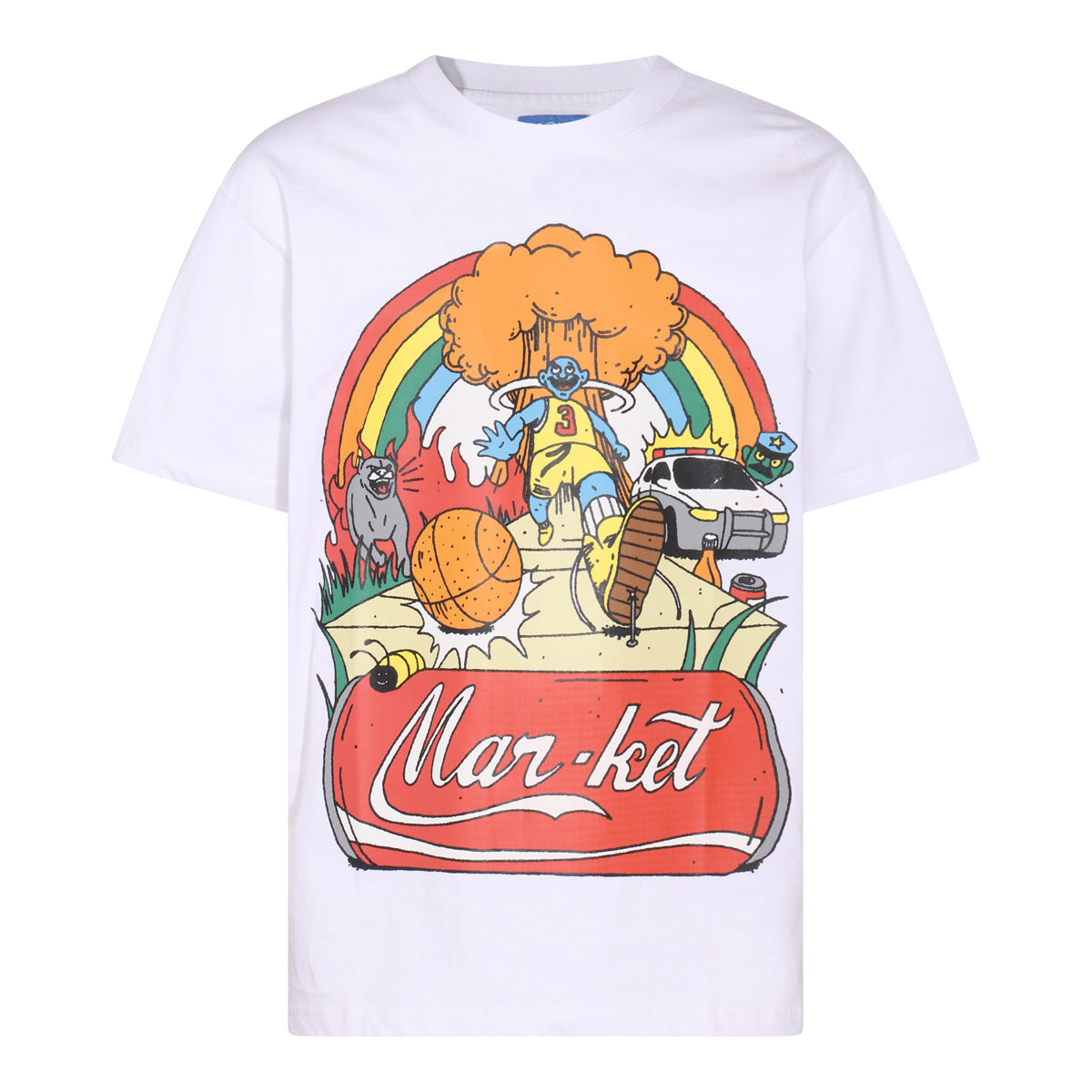 WHITE COTTON T-SHIRT
