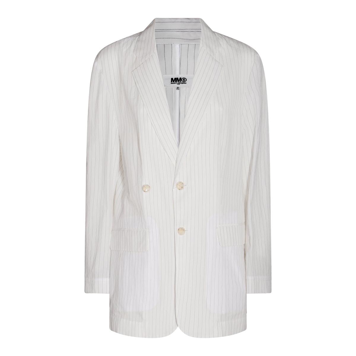 WHITE COTTON BLAZER