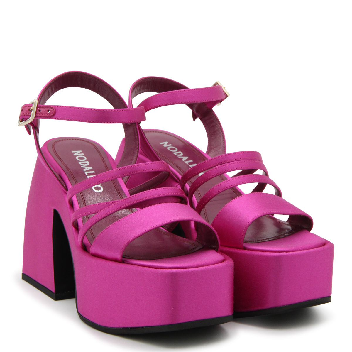 PINK SATIN BULLA CHIBI SANDALS