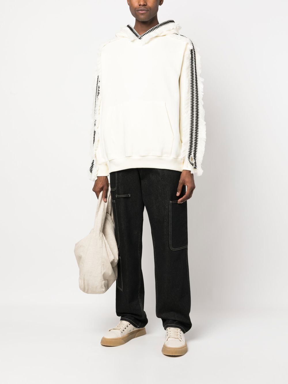 CREAM COTTON SWEATSHIRT