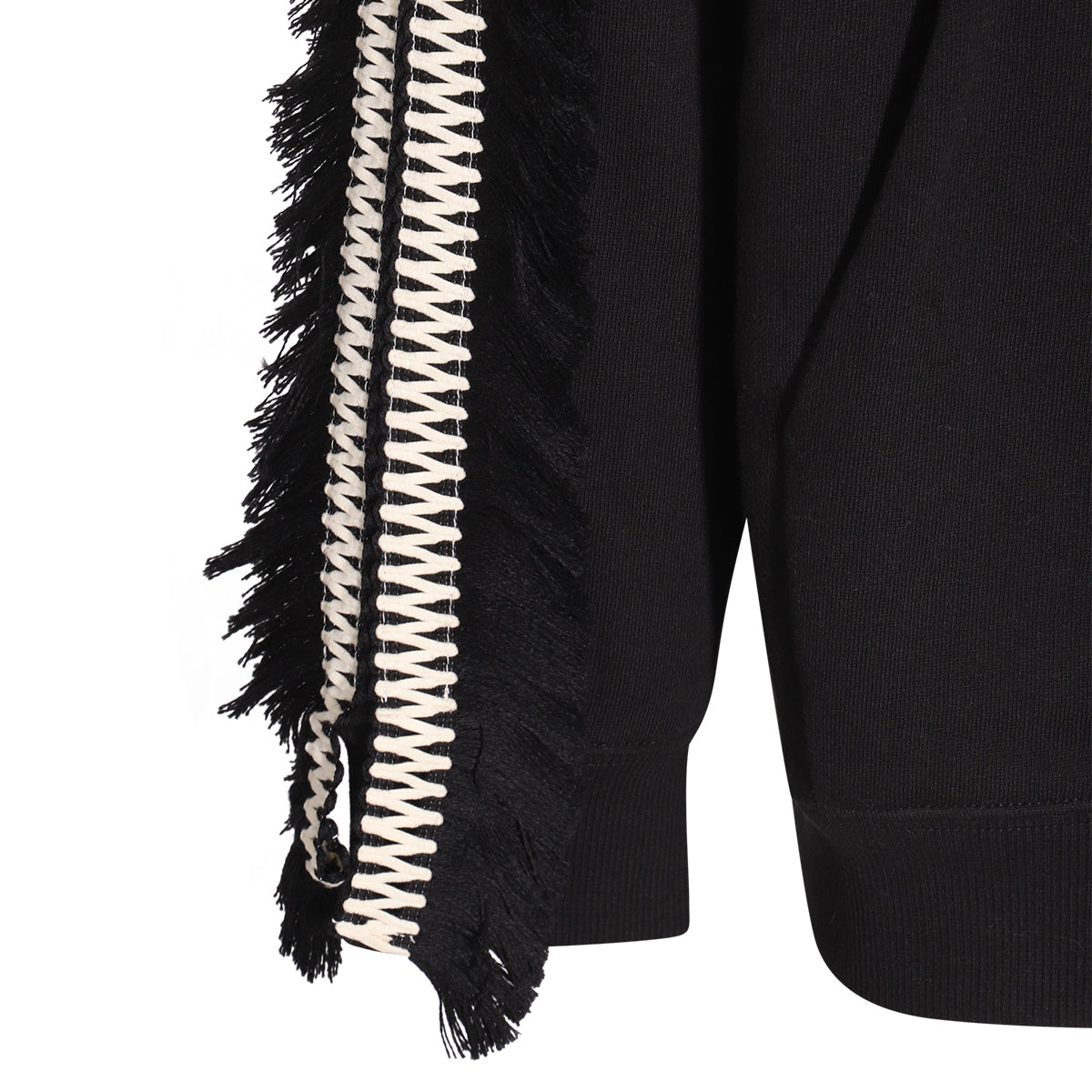 BLACK COTTON SWEATSHIRT