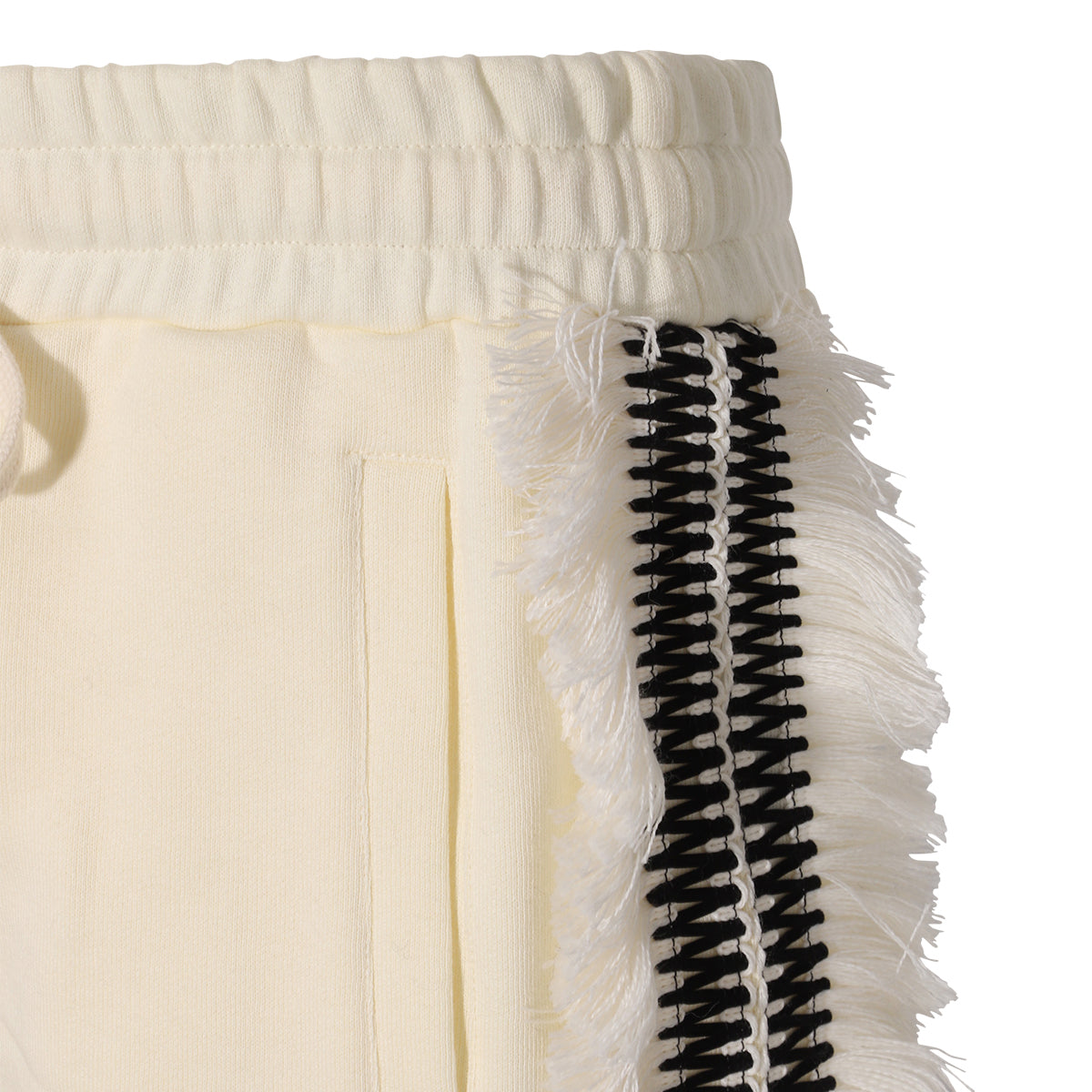 CREAM COTTON SHORTS