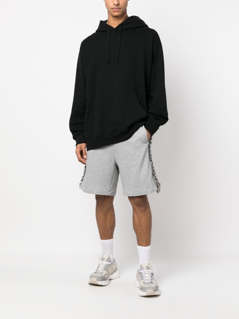 GREY COTTON SHORTS
