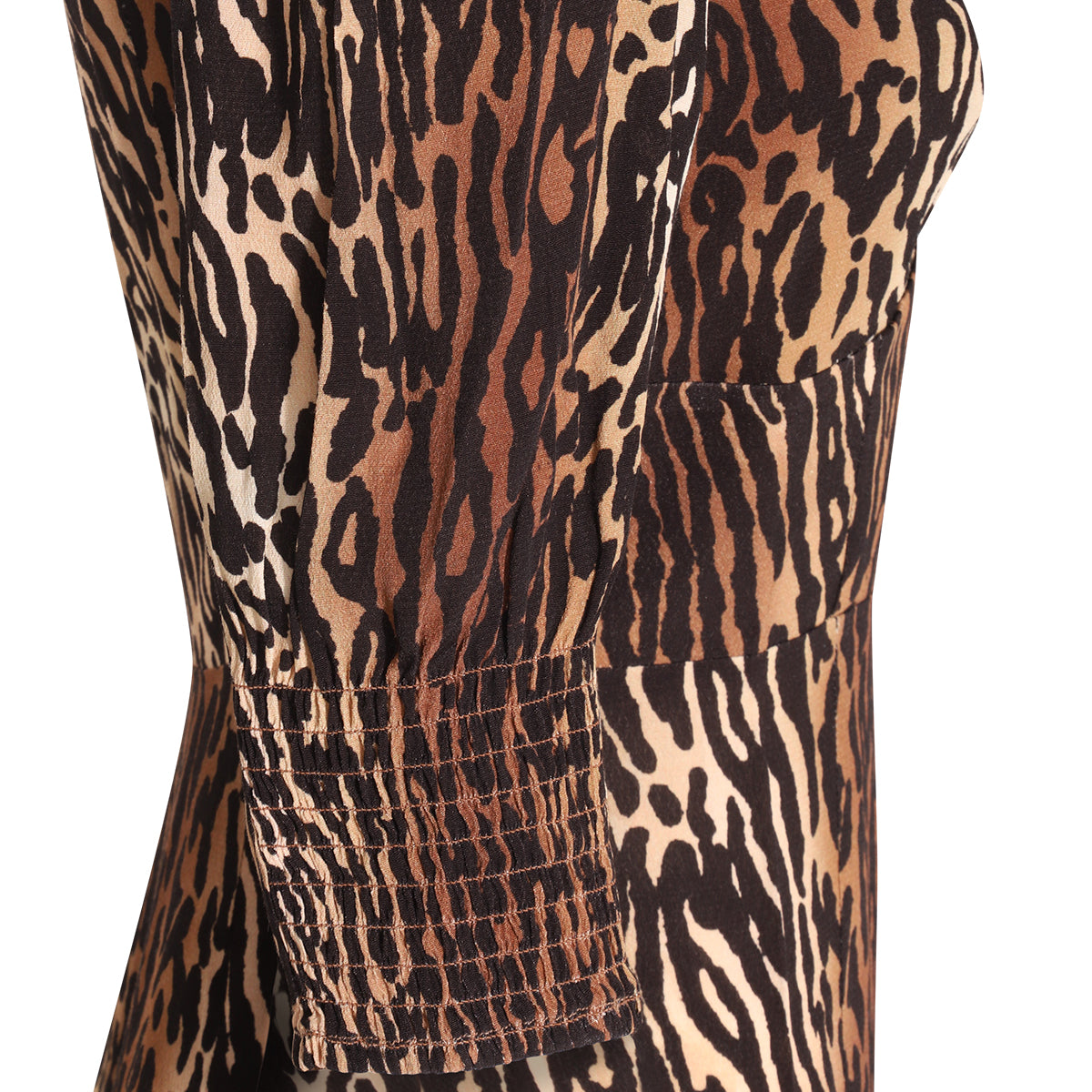 DARK BROWN VISCOSE DRESS