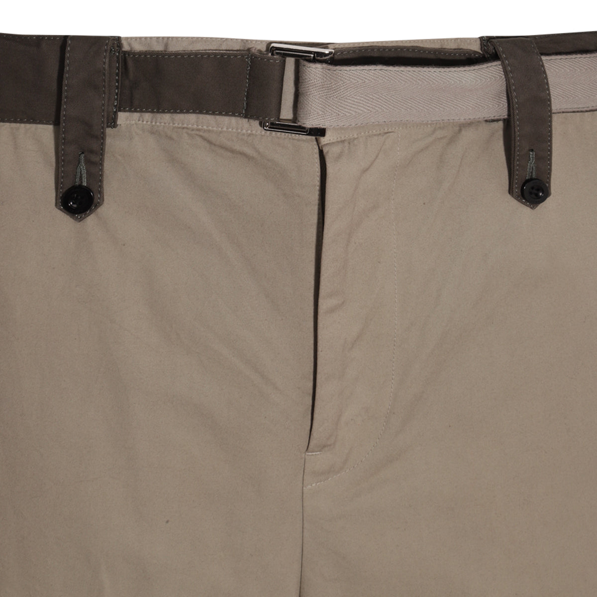 KHAKI COTTON SHORTS