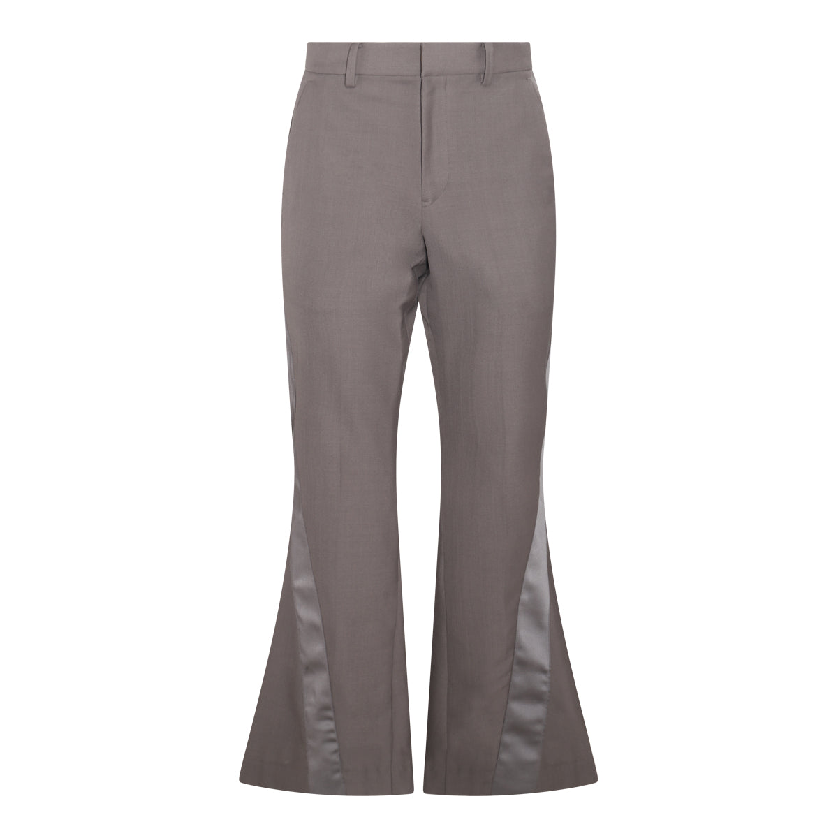 BROWN WOO BLEND FLARED PANTS