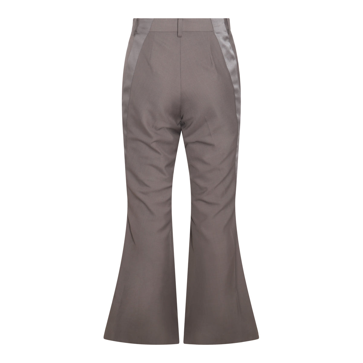 BROWN WOO BLEND FLARED PANTS