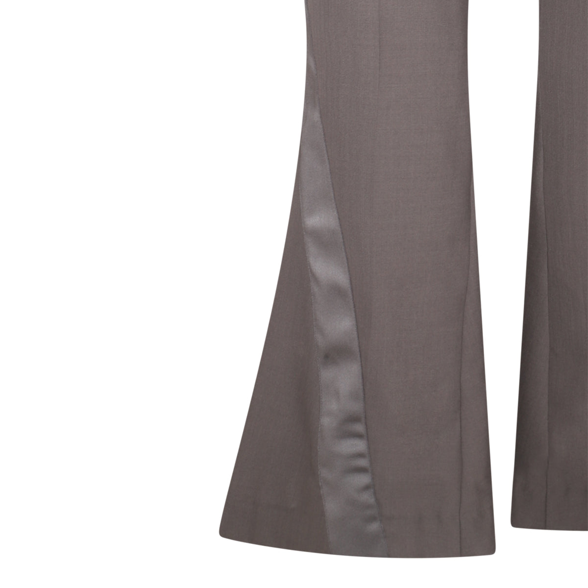 BROWN WOO BLEND FLARED PANTS