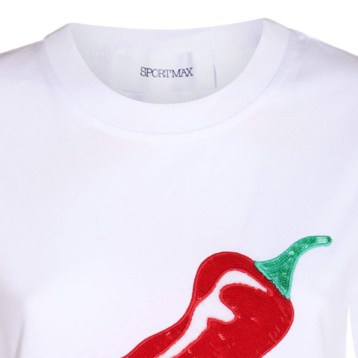WHITE COTTON T-SHIRT