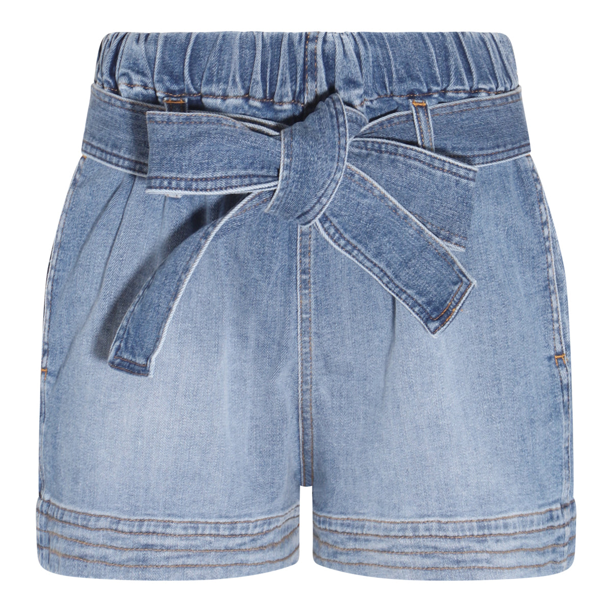 BLUE DENIM COTTON SHORTS