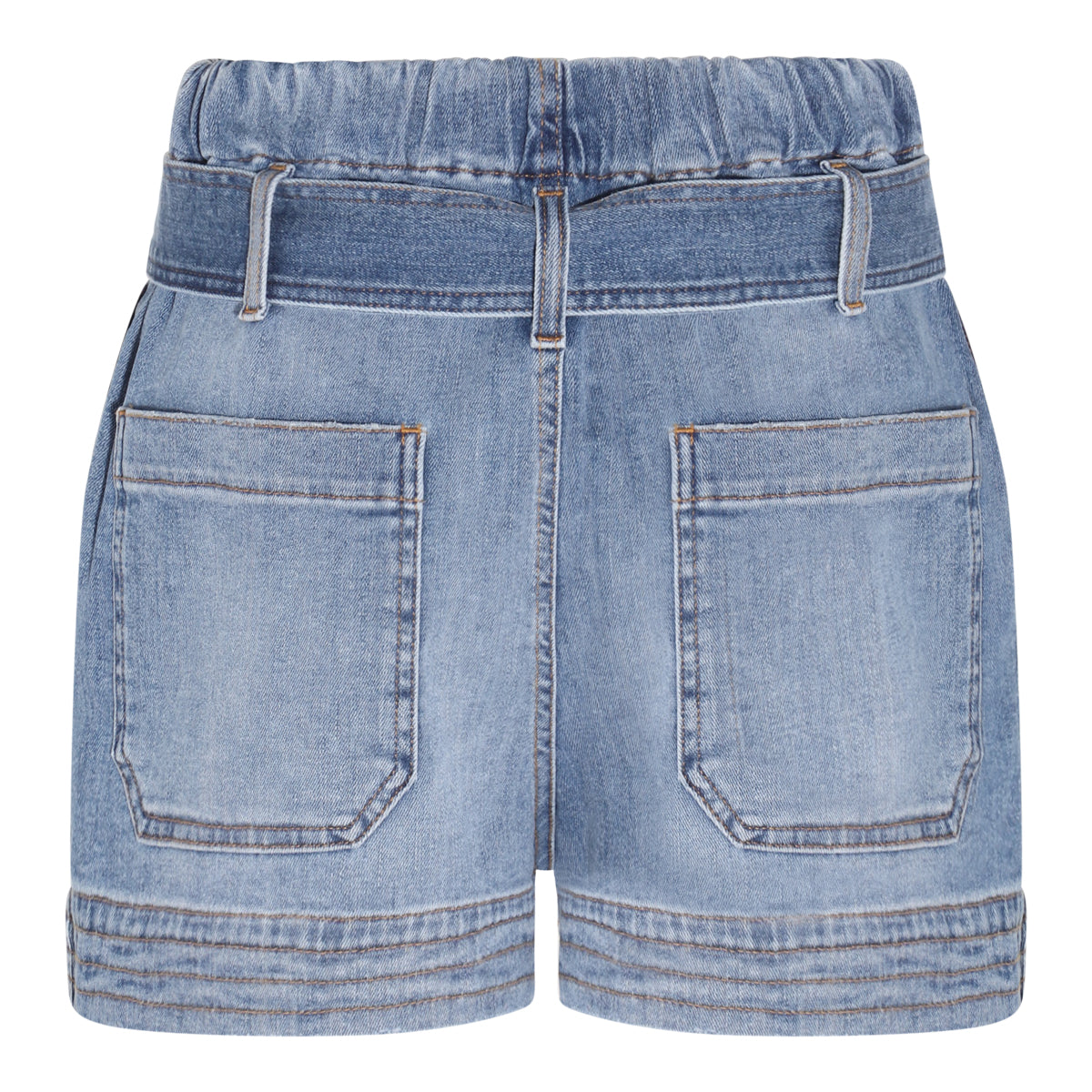 BLUE DENIM COTTON SHORTS