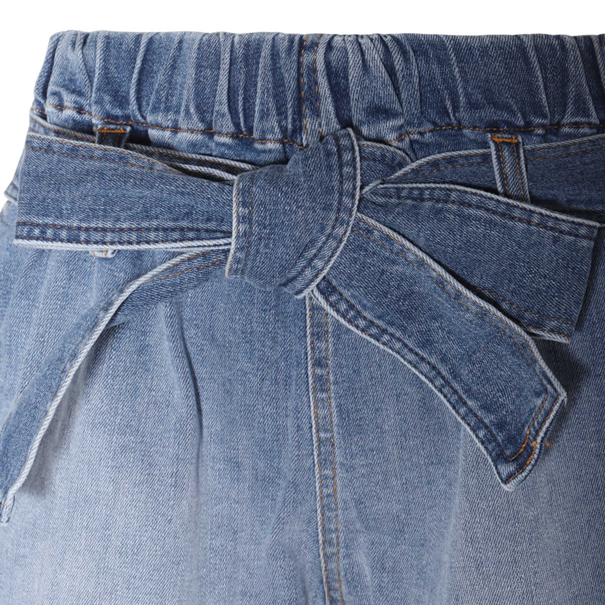 BLUE DENIM COTTON SHORTS